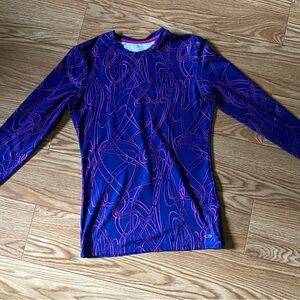Purple and Pink Long Sleeve Top